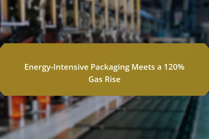 Energy-Intensive Packaging Meets a 120% Gas Rise