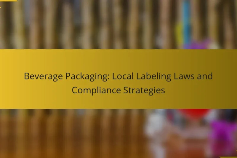 Beverage Packaging: Local Labeling Laws and Compliance Strategies