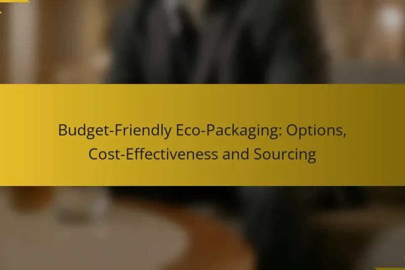 Budget-Friendly Eco-Packaging: Options, Cost-Effectiveness and Sourcing