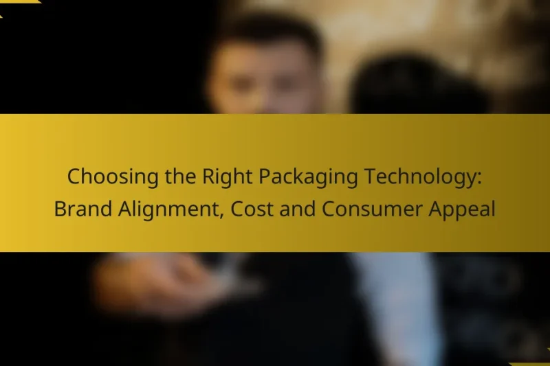 Choosing the Right Packaging Technology: Brand Alignment, Cost and Consumer Appeal