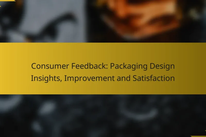Consumer Feedback: Packaging Design Insights, Improvement and Satisfaction