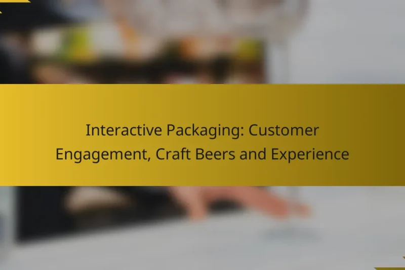 Interactive Packaging: Customer Engagement, Craft Beers and Experience