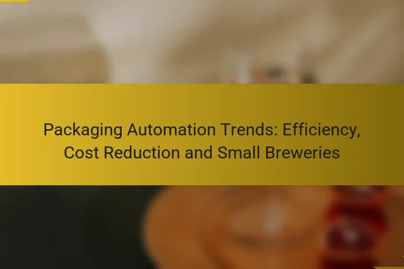 Packaging Automation Trends: Efficiency, Cost Reduction and Small Breweries