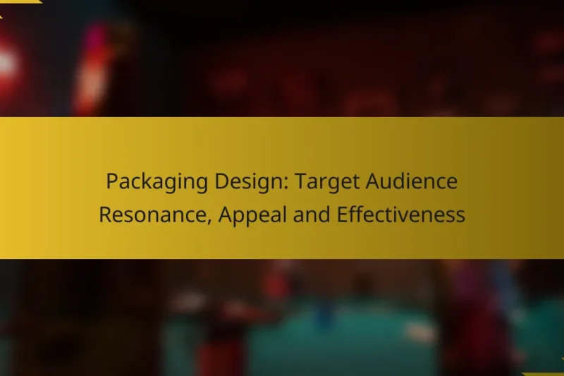 Packaging Design: Target Audience Resonance, Appeal and Effectiveness