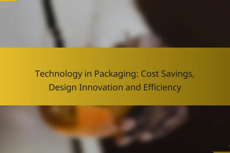 Technology in Packaging: Cost Savings, Design Innovation and Efficiency